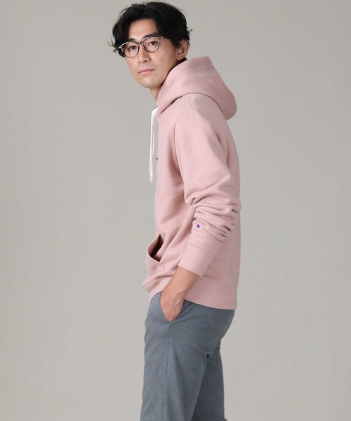 Champion（チャンピオン）の「【Champion】裏ボアパーカー（パーカー・メンズ・ホワイト/ピンク/ブラック・M/L/XL）」の20枚目の写真