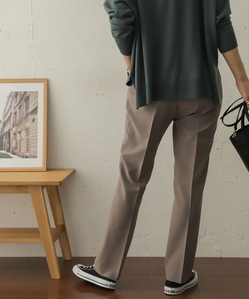URBAN RESEARCHDOORS ブラックカジュアルパンツ フリーサイズ セール】スリムストレートトラウザー∴（その他パンツ）｜URBAN