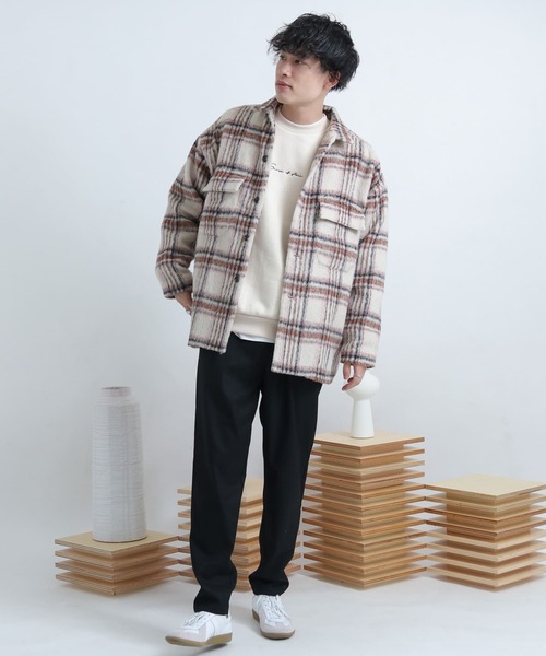 SENSE OF PLACE by URBAN RESEARCH（センスオブプレイスバイアーバンリサーチ）の「シシュウヘビーウエイトスウェットシャツ（スウェット・メンズ・チャコールグレー/ブルー/アイボリー/ミント/ベージュ・LARGE/MEDIUM）」の22枚目の写真