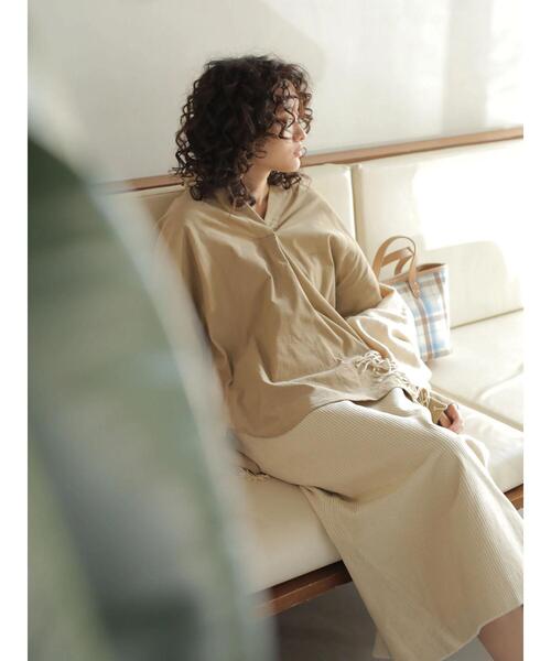 セール】スキッパーコールテンBIGシャツ ＊（シャツ/ブラウス