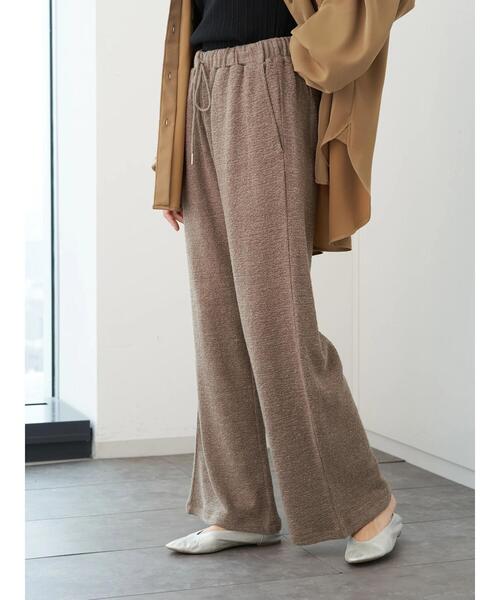 AMERICAN HOLIC（アメリカンホリック）の「モコモコイージーカットパンツ ＊（その他パンツ・レディース・ブラック/モカ・M/L）」の4枚目の写真