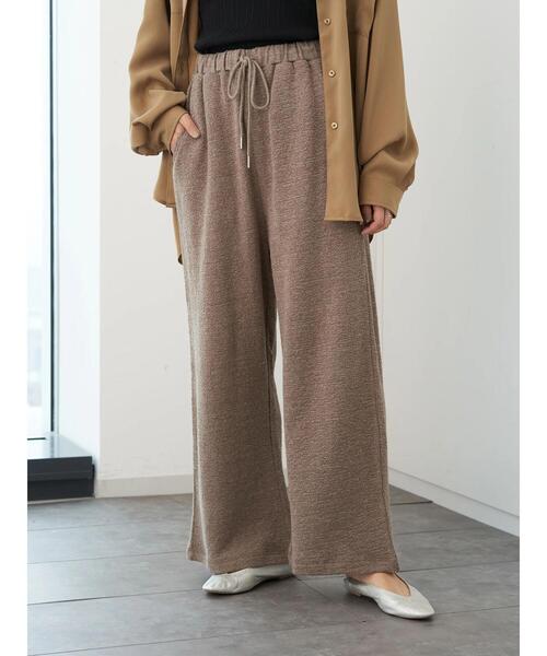 AMERICAN HOLIC（アメリカンホリック）の「モコモコイージーカットパンツ ＊（その他パンツ・レディース・ブラック/モカ・M/L）」の6枚目の写真