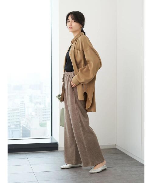 AMERICAN HOLIC（アメリカンホリック）の「モコモコイージーカットパンツ ＊（その他パンツ・レディース・ブラック/モカ・M/L）」の9枚目の写真