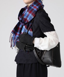 Vivienne Westwood ACCESSORIES（ヴィヴィアンウエストウッドアクセサリー）の「ロングリブ ニットカフスグローブ【209156 530L】（手袋）」