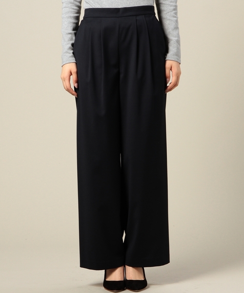 BEAUTY&YOUTH UNITED ARROWS（ビューティーアンドユースユナイテッドアローズ）の「BYTF トロ タックワイドパンツ◆（その他パンツ・レディース・ブラック/グレー/ネイビー・MEDIUM/SMALL）」の5枚目の写真