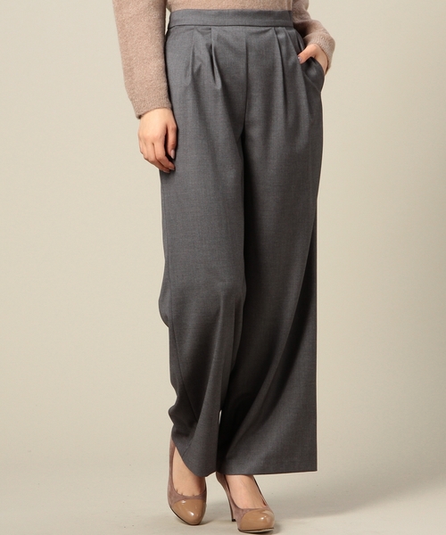 BEAUTY&YOUTH UNITED ARROWS（ビューティーアンドユースユナイテッドアローズ）の「BYTF トロ タックワイドパンツ◆（その他パンツ・レディース・ブラック/グレー/ネイビー・MEDIUM/SMALL）」の18枚目の写真