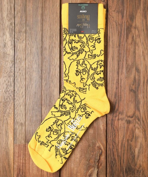 Happy Socks（ハッピーソックス）の「【66】【HAPPY SOCKS】Beatles コラボモデル（ソックス/靴下・レディース・イエロー/ブラック系その他/ブラック系その他2/ブラック系その他3/ブラック/ブルー/キナリ/ブラック系その他4/ホワイト/イエロー系その他/ブルー系その他/ネイビー・SMALL/MEDIUM）」の12枚目の写真