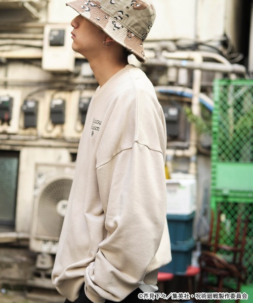 呪術廻戦】コラボ オーバーサイズ ロゴアニメプリント 裏毛