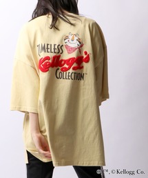 【Kellogg’s】BIGサガラ刺繍オーバーシルエットTシャツ レトロVintageプリント