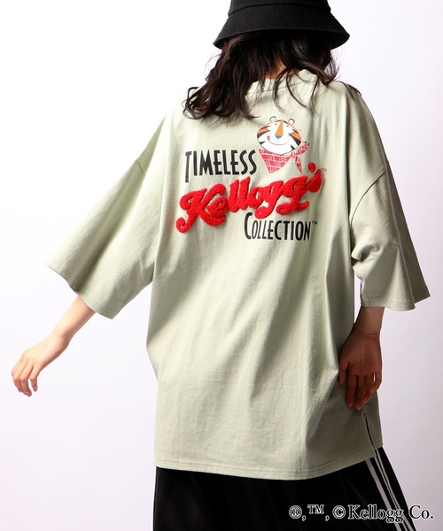 FUNALIVE（ファンアライブ）の「【Kellogg’s】BIGサガラ刺繍ｵｰﾊﾞｰｼﾙｴｯﾄTシャツ レトロVintageプリント（Tシャツ/カットソー・メンズ・オフホワイト/チャコールグレー/グリーン/イエロー・M/L/LL）」の3枚目の写真