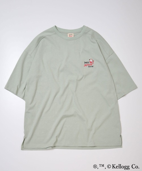 FUNALIVE（ファンアライブ）の「【Kellogg’s】BIGサガラ刺繍ｵｰﾊﾞｰｼﾙｴｯﾄTシャツ レトロVintageプリント（Tシャツ/カットソー・メンズ・オフホワイト/チャコールグレー/グリーン/イエロー・M/L/LL）」の5枚目の写真