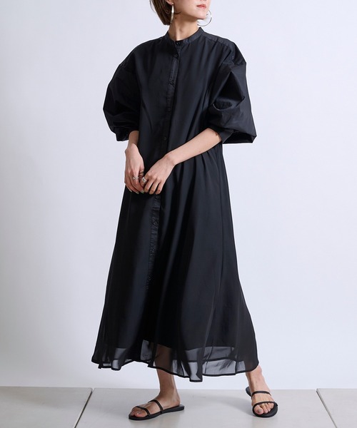 在庫早割処分大特価 Web限定 Doudou ドゥドゥ のワンピース ワンピース ドレス シアーレイヤードビッグアームワンピース Ddzc0006 を購入できます Doudou シアーレイヤードビッグアームワンピース ワンピース Doudou ドゥドゥ の