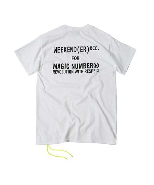 MAGIC NUMBER（マジック ナンバー）の「【MAGIC NUMBER】WEEKENDER S/S TEE（Tシャツ/カットソー・メンズ・ホワイト/ヘザーグレー/ブラック/イエロー・LARGE/MEDIUM/X-LARGE）」の5枚目の写真