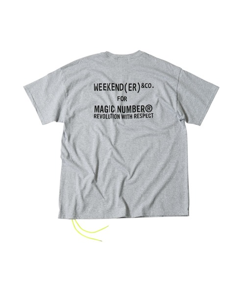 MAGIC NUMBER（マジック ナンバー）の「【MAGIC NUMBER】WEEKENDER S/S TEE（Tシャツ/カットソー・メンズ・ホワイト/ヘザーグレー/ブラック/イエロー・LARGE/MEDIUM/X-LARGE）」の7枚目の写真