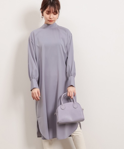 natural couture(ナチュラルクチュール)の「クラシカルボウタイワンピース(ワンピース・レディース・ブルー系その他/その他1/オフホワイト/ライトベージュ・FREE)」の19枚目の写真
