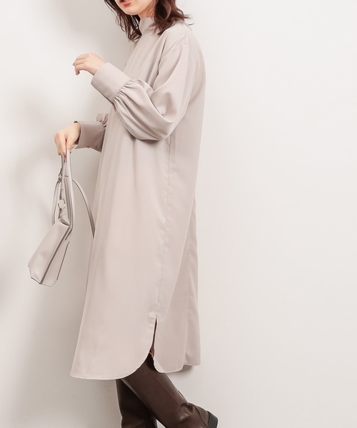 natural couture(ナチュラルクチュール)の「クラシカルボウタイワンピース(ワンピース・レディース・ブルー系その他/その他1/オフホワイト/ライトベージュ・FREE)」の13枚目の写真