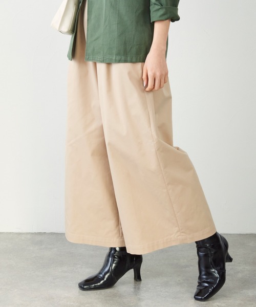 セール きれいめハンサム ハイウエストフレアワイドパンツ その他パンツ Euclaid エウクレイド のファッション通販 Zozotown