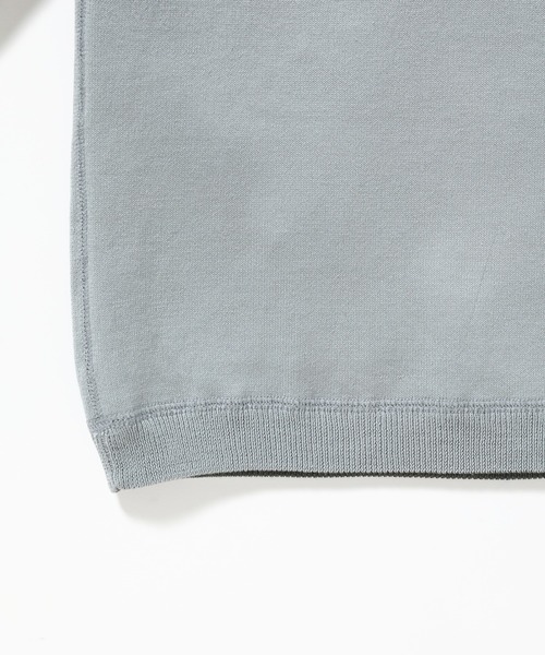 ADAM ET ROPE'（アダムエロペ）の「《21SS》リバーシブルクルーネック プルオーバー（ニット/セーター・メンズ・ブルーグレー/グレイッシュベージュ/ベージュ・L/M）」の11枚目の写真