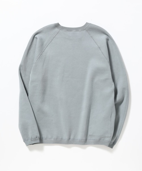 ADAM ET ROPE'（アダムエロペ）の「《21SS》リバーシブルクルーネック プルオーバー（ニット/セーター・メンズ・ブルーグレー/グレイッシュベージュ/ベージュ・L/M）」の9枚目の写真