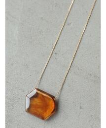 AMERICAN HOLIC | ヘキサゴンアクリルパーツトップネックレス ＊(ネックレス)