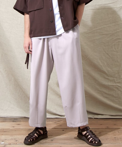 EMMA CLOTHES(エマクローズ)の「テックリネン ワイドシルエットダーツタックバルーンパンツ EMMA CLOTHES(その他パンツ・メンズ・ネイビー/パープル系その他/ベージュ/ブルー系その他/ホワイト/グレー系その他/ブラック/オリーブ・M/L/S)」の8枚目の写真