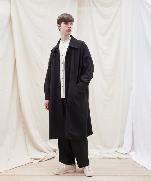 EMMA CLOTHES(エマクローズ)の「テックリネン ワイドシルエットダーツタックバルーンパンツ EMMA CLOTHES(その他パンツ・メンズ・ネイビー/パープル系その他/ベージュ/ブルー系その他/ホワイト/グレー系その他/ブラック/オリーブ・M/L/S)」の12枚目の写真