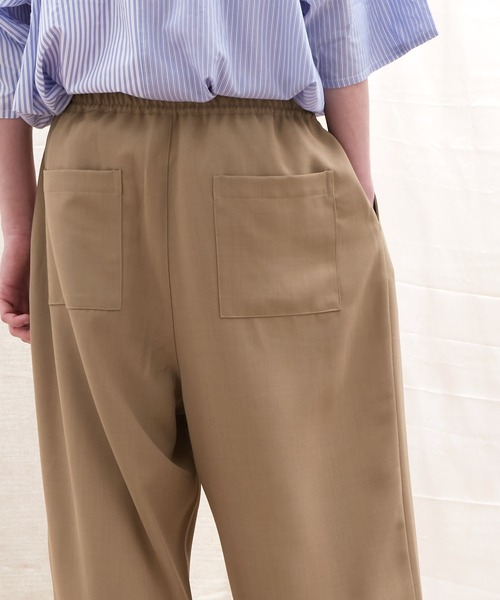 EMMA CLOTHES(エマクローズ)の「テックリネン ワイドシルエットダーツタックバルーンパンツ EMMA CLOTHES(その他パンツ・メンズ・ネイビー/パープル系その他/ベージュ/ブルー系その他/ホワイト/グレー系その他/ブラック/オリーブ・M/L/S)」の20枚目の写真