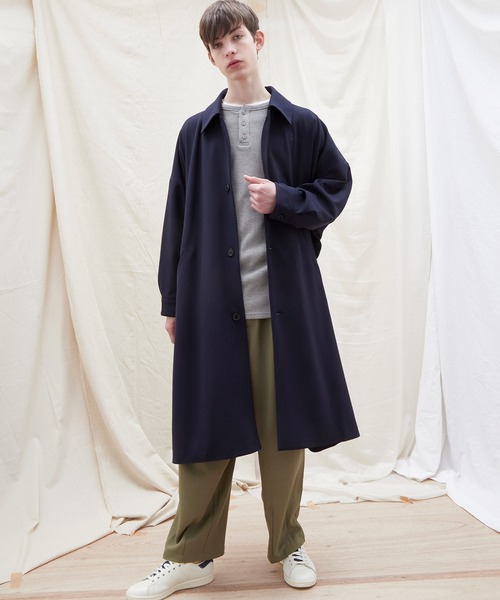 EMMA CLOTHES(エマクローズ)の「テックリネン ワイドシルエットダーツタックバルーンパンツ EMMA CLOTHES(その他パンツ・メンズ・ネイビー/パープル系その他/ベージュ/ブルー系その他/ホワイト/グレー系その他/ブラック/オリーブ・M/L/S)」の21枚目の写真