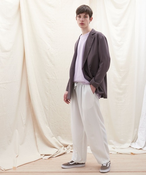 EMMA CLOTHES(エマクローズ)の「テックリネン ワイドシルエットダーツタックバルーンパンツ EMMA CLOTHES(その他パンツ・メンズ・ネイビー/パープル系その他/ベージュ/ブルー系その他/ホワイト/グレー系その他/ブラック/オリーブ・M/L/S)」の9枚目の写真