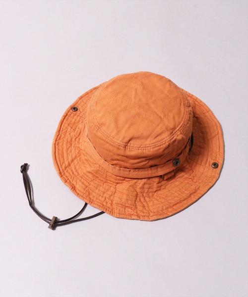 BAYBLO（ベイブロ）の「(CR)【ユニセックス】WASHED/ウォッシュド コットン アドベンチャーハット（ハット・レディース・ブラック/パープル/ネイビー/レッド/ピンク/ターコイズブルー/オレンジ/グリーン/アイボリー/マスタード・ONE SIZE）」の19枚目の写真