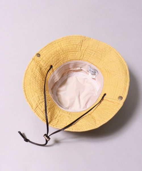 BAYBLO（ベイブロ）の「(CR)【ユニセックス】WASHED/ウォッシュド コットン アドベンチャーハット（ハット・レディース・ブラック/パープル/ネイビー/レッド/ピンク/ターコイズブルー/オレンジ/グリーン/アイボリー/マスタード・ONE SIZE）」の12枚目の写真