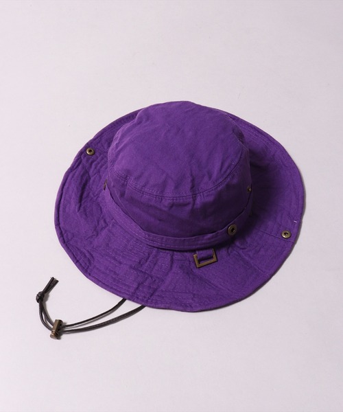 BAYBLO（ベイブロ）の「(CR)【ユニセックス】WASHED/ウォッシュド コットン アドベンチャーハット（ハット・レディース・ブラック/パープル/ネイビー/レッド/ピンク/ターコイズブルー/オレンジ/グリーン/アイボリー/マスタード・ONE SIZE）」の18枚目の写真