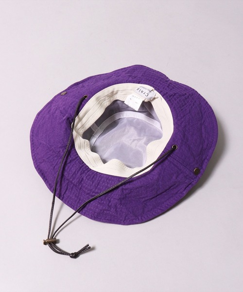 BAYBLO（ベイブロ）の「(CR)【ユニセックス】WASHED/ウォッシュド コットン アドベンチャーハット（ハット・レディース・ブラック/パープル/ネイビー/レッド/ピンク/ターコイズブルー/オレンジ/グリーン/アイボリー/マスタード・ONE SIZE）」の15枚目の写真