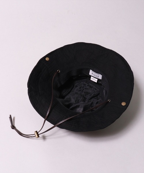 BAYBLO（ベイブロ）の「(CR)【ユニセックス】WASHED/ウォッシュド コットン アドベンチャーハット（ハット・レディース・ブラック/パープル/ネイビー/レッド/ピンク/ターコイズブルー/オレンジ/グリーン/アイボリー/マスタード・ONE SIZE）」の14枚目の写真