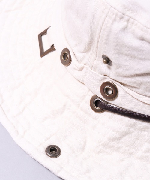 BAYBLO（ベイブロ）の「(CR)【ユニセックス】WASHED/ウォッシュド コットン アドベンチャーハット（ハット・レディース・ブラック/パープル/ネイビー/レッド/ピンク/ターコイズブルー/オレンジ/グリーン/アイボリー/マスタード・ONE SIZE）」の13枚目の写真