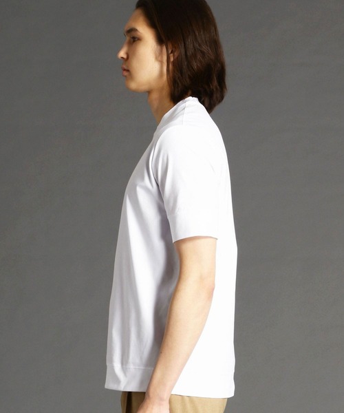 MONSIEUR NICOLE（ムッシュニコル）の「ドレスＴシャツ（Tシャツ/カットソー・メンズ・ホワイト/ブラック/ライトグレー/ベージュ・MEDIUM/LARGE/X-LARGE）」の7枚目の写真