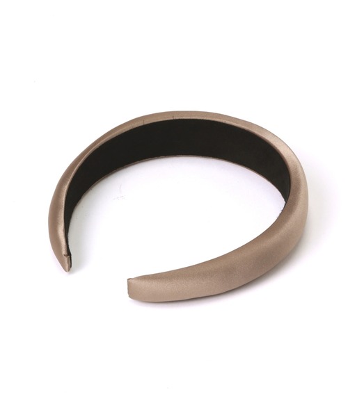 NATURAL BEAUTY BASIC（ナチュラルビューティーベーシック）の「サテンフォーミーカチューシャ（カチューシャ・レディース・オフホワイト/ベージュ・ﾌﾘ-）」の4枚目の写真