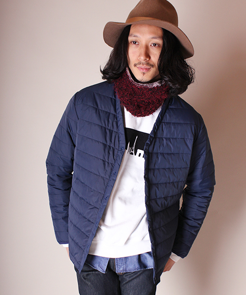 Lui's（ルイス）の「meiplebythesea(メープル･バイザ･シー) シンサレートインナーブルゾン（ブルゾン・メンズ・ブラック/ネイビー・MEDIUM/SMALL）」の2枚目の写真