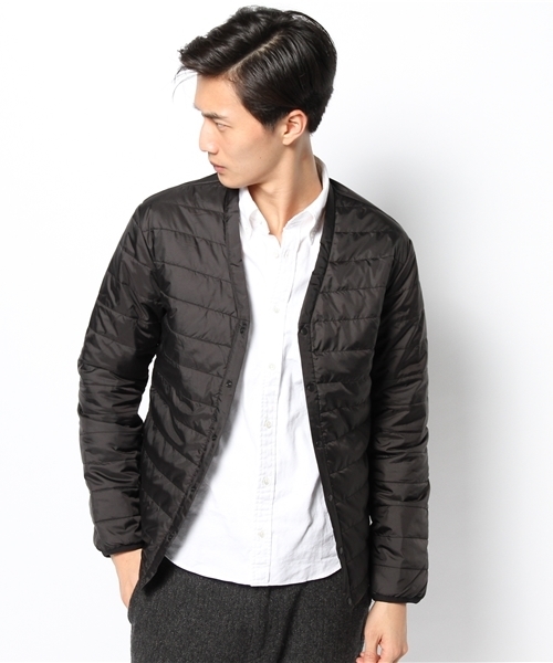 Lui's（ルイス）の「meiplebythesea(メープル･バイザ･シー) シンサレートインナーブルゾン（ブルゾン・メンズ・ブラック/ネイビー・MEDIUM/SMALL）」の6枚目の写真