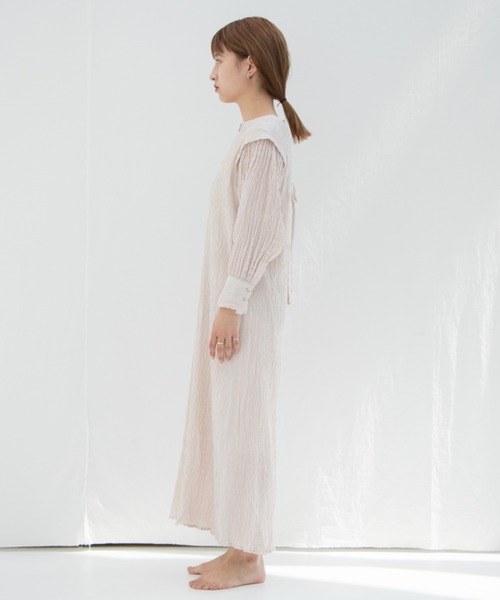 Kastane（カスタネ）の「イージーシャーリングドレス ペチキャミ付き（ワンピース・レディース・モカ/アイボリー/グリーン/ピンク・FREE）」の18枚目の写真