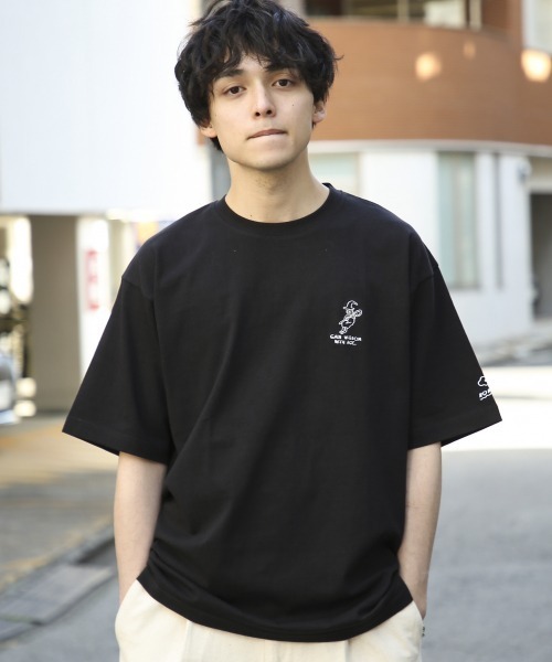 RAGEBLUE(レイジブルー)の「【NORAHI】コラボプリントTシャツ/936758(Tシャツ/カットソー・メンズ・ピンク系その他/ブラック/オフホワイト・MEDIUM/LARGE)」の4枚目の写真