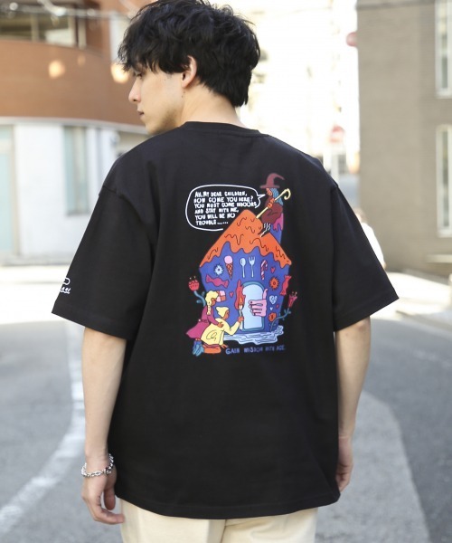 RAGEBLUE(レイジブルー)の「【NORAHI】コラボプリントTシャツ/936758(Tシャツ/カットソー・メンズ・ピンク系その他/ブラック/オフホワイト・MEDIUM/LARGE)」の8枚目の写真