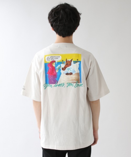 RAGEBLUE(レイジブルー)の「【NORAHI】コラボプリントTシャツ/936758(Tシャツ/カットソー・メンズ・ピンク系その他/ブラック/オフホワイト・MEDIUM/LARGE)」の17枚目の写真