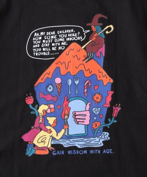 RAGEBLUE(レイジブルー)の「【NORAHI】コラボプリントTシャツ/936758(Tシャツ/カットソー・メンズ・ピンク系その他/ブラック/オフホワイト・MEDIUM/LARGE)」の15枚目の写真