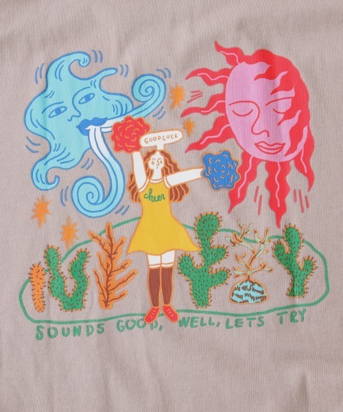 RAGEBLUE(レイジブルー)の「【NORAHI】コラボプリントTシャツ/936758(Tシャツ/カットソー・メンズ・ピンク系その他/ブラック/オフホワイト・MEDIUM/LARGE)」の7枚目の写真