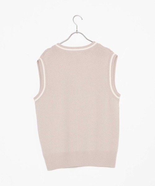WEGO（ウィゴー）の「WEGO/ニットベスト（ベスト・レディース・ベージュ/ネイビー/オフホワイト/杢グレー・FREE）」の20枚目の写真