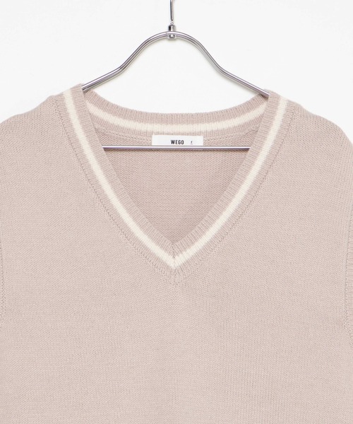 WEGO（ウィゴー）の「WEGO/ニットベスト（ベスト・レディース・ベージュ/ネイビー/オフホワイト/杢グレー・FREE）」の19枚目の写真