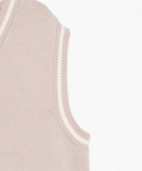 WEGO（ウィゴー）の「WEGO/ニットベスト（ベスト・レディース・ベージュ/ネイビー/オフホワイト/杢グレー・FREE）」の21枚目の写真