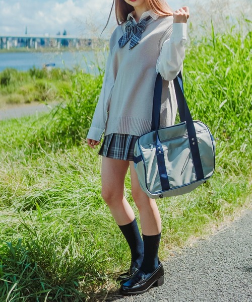 WEGO（ウィゴー）の「WEGO/ニットベスト（ベスト・レディース・ベージュ/ネイビー/オフホワイト/杢グレー・FREE）」の6枚目の写真