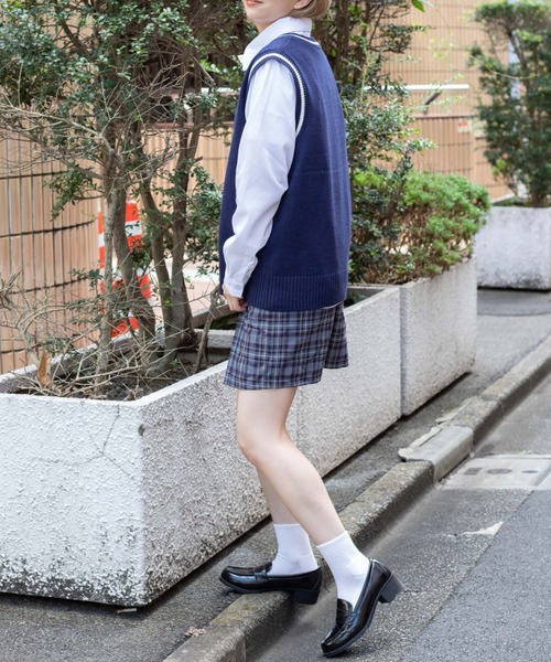 WEGO（ウィゴー）の「WEGO/ニットベスト（ベスト・レディース・ベージュ/ネイビー/オフホワイト/杢グレー・FREE）」の16枚目の写真